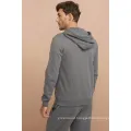 Custom Mens Embroidery Zipper Sweatshirts Pullover Hoodies